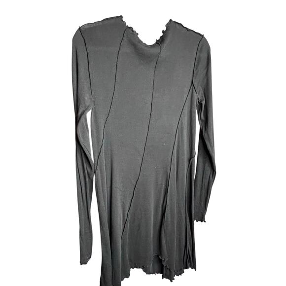 - Free People Full Swing Tunic Top Dark Gray washed Black NWOT - Picture 8 of 8